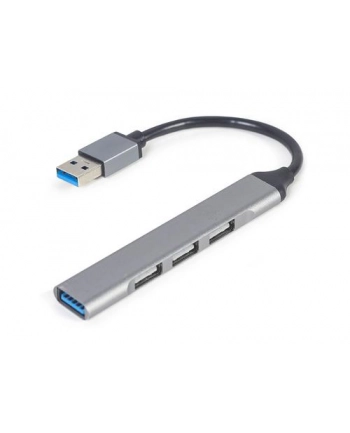 GEMBIRD Hub USB 4-Porty USB3 x 1 USB2 x 3 srebrny