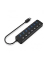 GEMBIRD 7-portowy HUB USB 3.1 Gen 1 z przełącznikami czarny - nr 9