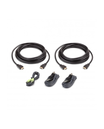ATEN KABEL KVM  2L-7D03UHX5, [1X ZŁĄCZE MĘSKIE HDMI, ZŁĄCZE MĘSKIE USB 2.0 A, ZŁĄCZE MĘSKIE JACK 3,5 MM - 1X ZŁĄCZE MĘSKIE HDMI, ZŁĄCZE MĘSKIE JACK 3,