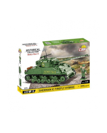 COBI 2276 Historical Collection WWII Czołg Sherman IC Firefly Hybrid 600 klocków