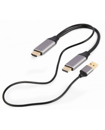 gembird Adapter HDMI do DP 4K M 60Hz USB-A powered