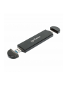MANHATTAN M.2 NVMe and SATA SSD USB Enclosure USB-C 3.2 Gen 2 and A Male Connection For 2230/2242/2260/2280 SSDs with M Key/B+M Key - nr 8
