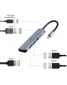 gembird Adapter wieloportowy USB-C 5w1, PD, HDMI, USB 3.1, USB 2.0x2 - nr 7