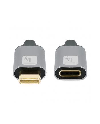 TECHLY Kabel Przedłużacz USB-C 3.2 Gen2 M/F 1m 100W 5A Czarny