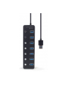 GEMBIRD 7-portowy HUB USB 3.1 Gen 1 z przełącznikami czarny - nr 3