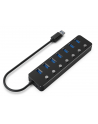 GEMBIRD 7-portowy HUB USB 3.1 Gen 1 z przełącznikami czarny - nr 8