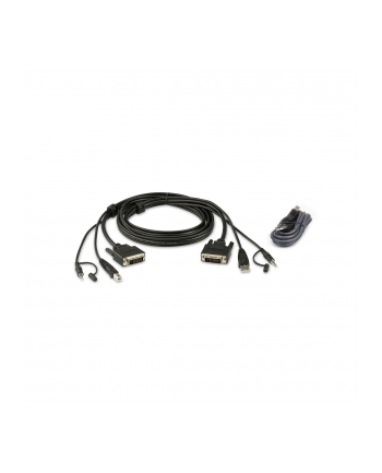 ATEN KABEL KVM  2L-7D02UDX2, [1X ZŁĄCZE MĘSKIE DVI-D, ZŁĄCZE MĘSKIE USB 2.0 A, ZŁĄCZE MĘSKIE JACK 3,5 MM - 1X ZŁĄCZE MĘSKIE DVI-D, ZŁĄCZE ŻEŃSKIE USB nr 2