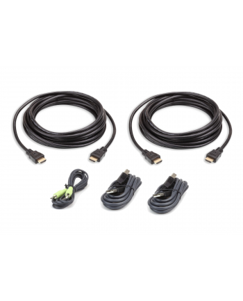 ATEN KABEL KVM  2L-7D03UHX5, [1X ZŁĄCZE MĘSKIE HDMI, ZŁĄCZE MĘSKIE USB 2.0 A, ZŁĄCZE MĘSKIE JACK 3,5 MM - 1X ZŁĄCZE MĘSKIE HDMI, ZŁĄCZE MĘSKIE JACK 3,