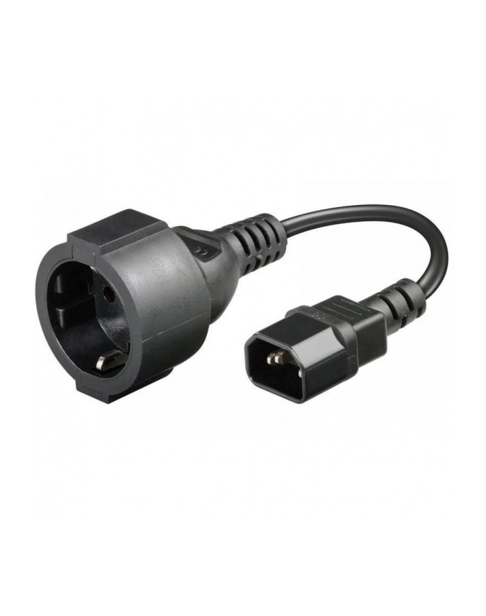 MANHATTAN Adapter Zasilania IEC320 C14 na Schuko F Gniazdo 23cm główny