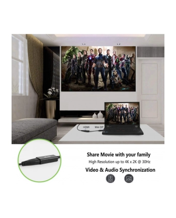 TECHLY Adapter Mini DisplayPort 1.4 Thunderbolt HDMI 8K 30Hz nr 2