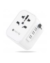 TECHLY Adapter Podróżny Wtyków Zasilania (wersja europejska)/UK/USA Ładowarka 3x USB - nr 1