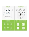 TECHLY Adapter Podróżny Wtyków Zasilania (wersja europejska)/UK/USA Ładowarka 3x USB - nr 4