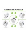 TECHLY Adapter Podróżny Wtyków Zasilania (wersja europejska)/UK/USA Ładowarka 3x USB - nr 5