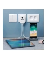 TECHLY Adapter Podróżny Wtyków Zasilania (wersja europejska)/UK/USA Ładowarka 3x USB - nr 8