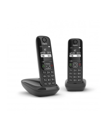 Gigaset AS690 Duo D-ECT Cordless Phone Kolor: CZARNY nr 2