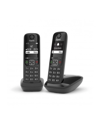 Gigaset AS690 Duo D-ECT Cordless Phone Kolor: CZARNY nr 1