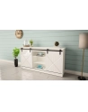 cama meble Komoda 160x80x35 GRANERO biały/biały połysk - nr 5