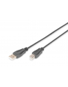 Kabel drukarkowy USB DIGITUS 2.0 A/M - USB B /M 5m czarny - nr 1