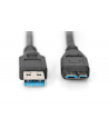 Kabel DIGITUS USB 3.1 Gen.1 SuperSpeed 5Gbps Typ USB A/microB M/M czarny 1m - nr 1