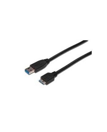 Kabel DIGITUS USB 3.1 Gen.1 SuperSpeed 5Gbps Typ USB A/microB M/M czarny 1m