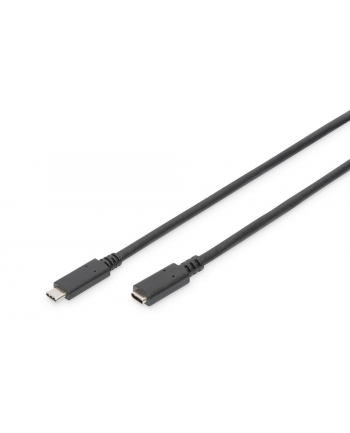 Kabel DIGITUS USB 3.1 Gen.2 SuperSpeed+ 10Gbps Typ USB C/USB C M/Ż PD, czarny, 0,7m