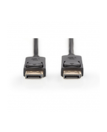 Kabel DisplayPort DIGITUS z zatrzaskami 4K 60Hz UHD Typ DP/DP M/M czarny 2m