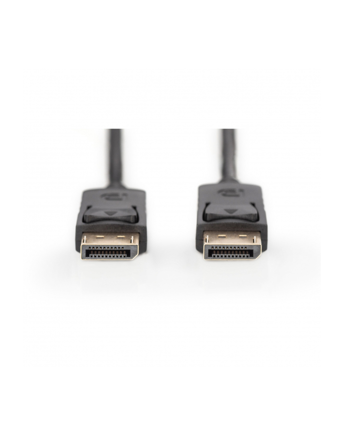 Kabel DisplayPort DIGITUS z zatrzaskami 4K 60Hz UHD Typ DP/DP M/M czarny 2m główny