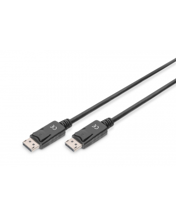 Kabel DisplayPort DIGITUS z zatrzaskami 4K 60Hz UHD Typ DP/DP M/M czarny 3m