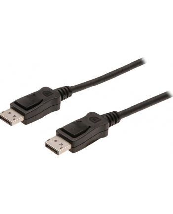 Kabel DisplayPort DIGITUS z zatrzaskami 4K 60Hz UHD Typ DP/DP M/M czarny 3m
