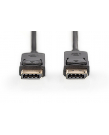 Kabel DisplayPort DIGITUS z zatrzaskami 4K 60Hz UHD Typ DP/DP M/M czarny 3m nr 1