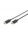 Kabel DisplayPort DIGITUS z zatrzaskami 1080p 60Hz FHD Typ DP/DP M/M czarny 5m - nr 2