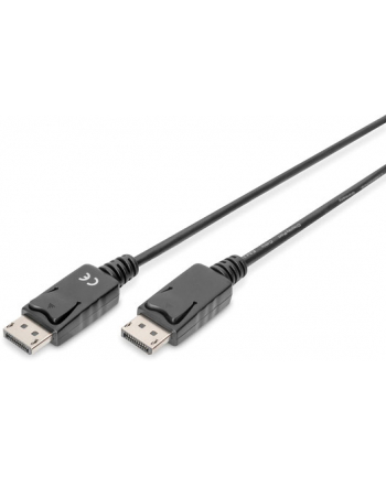 Kabel DisplayPort DIGITUS z zatrzaskami 1080p 60Hz FHD Typ DP/DP M/M czarny 3m nr 2