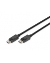 Kabel DisplayPort DIGITUS z zatrzaskami 8K 30Hz UHD Typ DP/DP M/M czarny 2m - nr 2