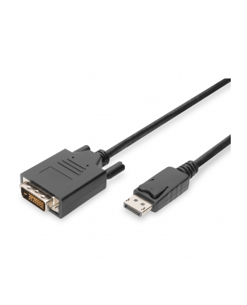 Kabel adapter DIGITUS DisplayPort z zatrzaskiem 1080p 60Hz FHD Typ DP/DVI-D (24+1) M/M 2m