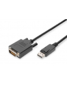 Kabel adapter DIGITUS DisplayPort z zatrzaskiem 1080p 60Hz FHD Typ DP/DVI-D (24+1) M/M 2m - nr 6