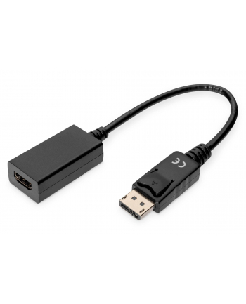 Kabel adapter DIGITUS DisplayPort, DP-HDMI typA, M/Ż 0,15m