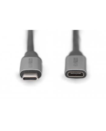 Kabel przedłużający USB 3.0 DIGITUS PREMIUM 60W/5Gbps Typ USB C/USB C Ż/M czarny 1m