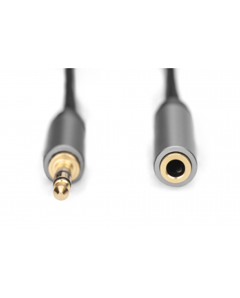 Kabel przedłużający audio DIGITUS PREMIUM MiniJack Stereo Typ 3.5mm/3.5mm Ż/M nylon 1,8m nr 1