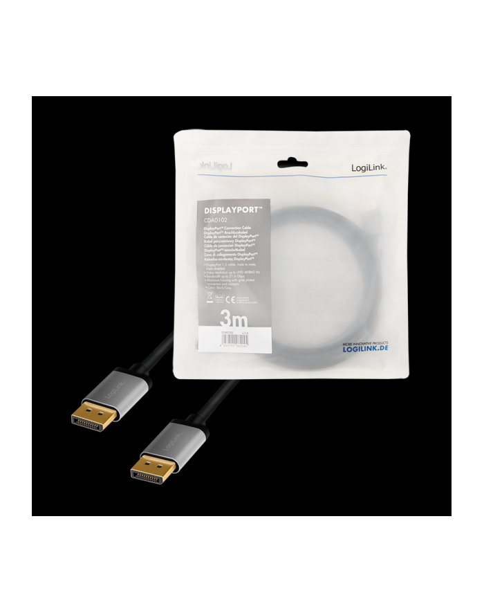  Kabel DisplayPort 1.2 LogiLink CDA0102 M/M 3m główny