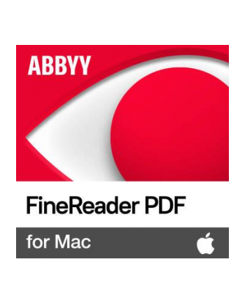 ABBYY FineReader PDF for Mac Single User - 1 rok, lic.Ograniczona Czasowo GOV/NPO/EDU