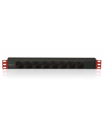 Listwa zasilająca Techly Rack 1U, 8xSchuko 250V/16A C14 2m