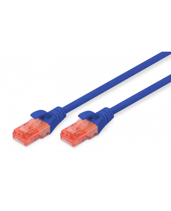 Patchcord DIGITUS UTP kat. 6 0,5m PVC niebieski