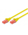 Patchcord DIGITUS UTP kat. 6 2m PVC żółty - nr 1