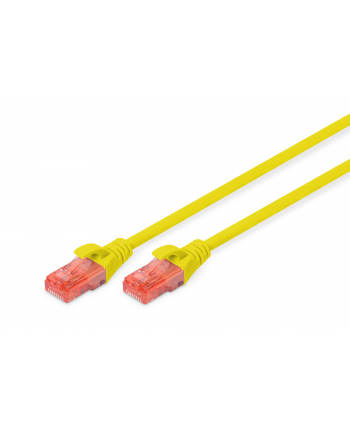 Patchcord DIGITUS UTP kat. 6 2m PVC żółty nr 1