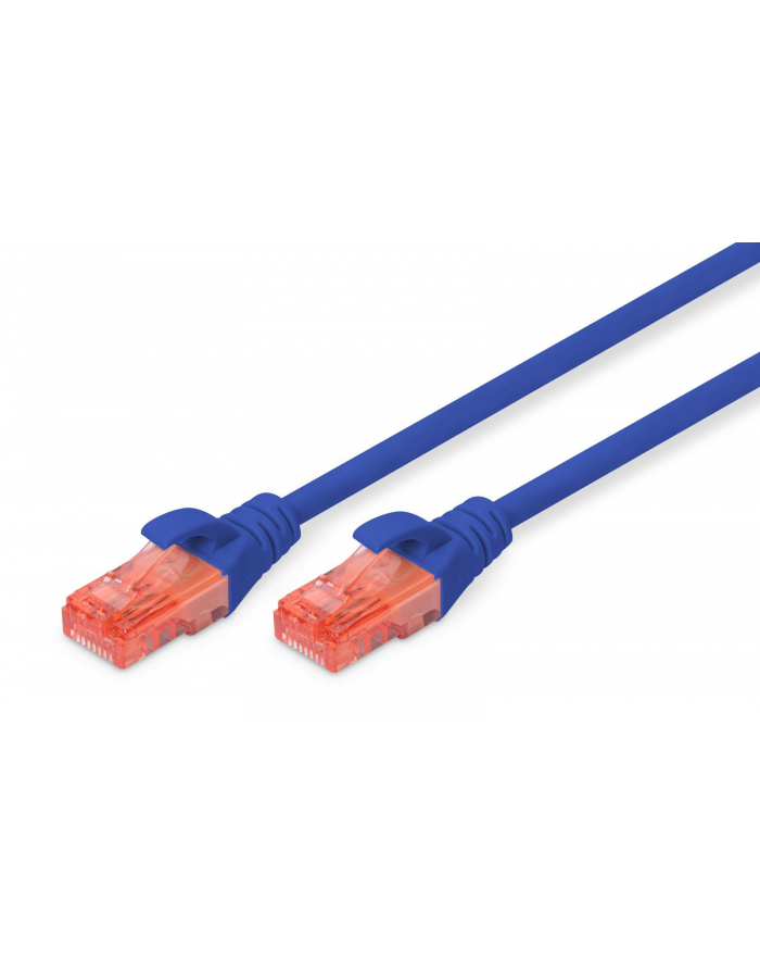 Patchcord DIGITUS UTP kat. 6 3m PVC niebieski główny