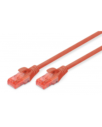 Patchcord DIGITUS UTP kat. 6 3m PVC czerwony