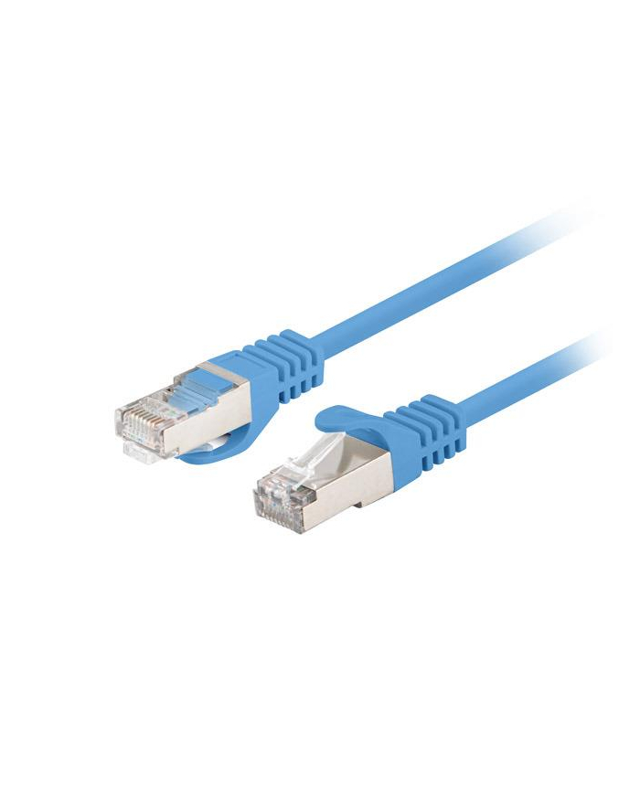 Patchcord Lanberg FTP kat.6 0,25m niebieski 10-pack główny