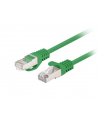 Patchcord Lanberg FTP kat.6 0,25m zielony 10-pack - nr 3