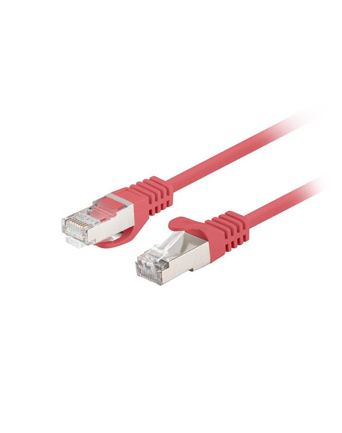 Patchcord Lanberg FTP kat.6 0,25m czerwony 10-pack główny