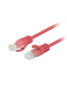 Patchcord Lanberg UTP kat.5e 1m czerwony 10-Pack - nr 1